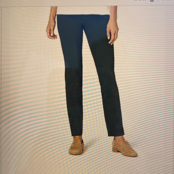 J. Jill Ponte Slim Leg Pants Womens Pull On Elastic Waist Sz L Charcoal Gray - Picture 2 of 10